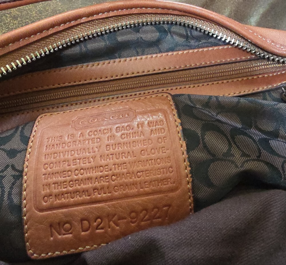 Coach Vintage ERGO Leather Hobo Shoulder Bag in Saddle Brown CIRCA 2000 MEDIUM - Picture 8 of 11